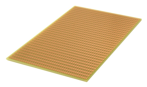 BPS Busboard PR2H3U PROTOBOARD-2H-3U, Single-Sided, 2-HOLE Strips, 100mm x 160mm (3.9" x 6.3")