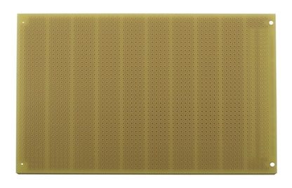 BPS Busboard PR3U PROTOBOARD-6H-3U, Single-Sided, 6-HOLE Strips, Accepts DIN Connectors, 100mm x 160mm (3.9" x 6.3")