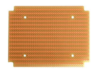 BPS Busboard PR1590BB 2-HOLE Strip Protoboard for Hammond 1590BB Enclosure, Single-Sided, 81mm x 108mm (3.20" x 4.25")