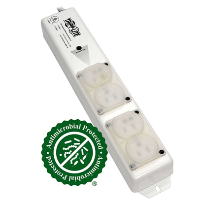 Tripplite PS-406-HGULTRA Medical-Grade Power Bar 6' Cord 4x 15A Hospital-Grade Outlets, UL60601-1