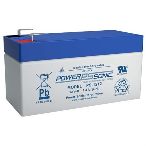 Powersonic PS-1212F1 12V 1.4Ah SLA Battery with .187" QC Terminals