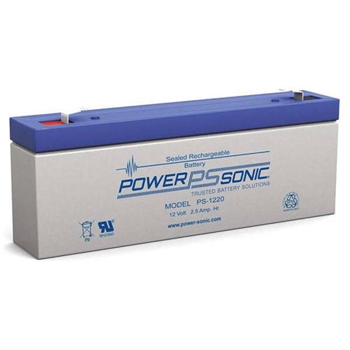 Powersonic PS-1220F1 12V 2.5Ah SLA Battery with .187" QC Terminals