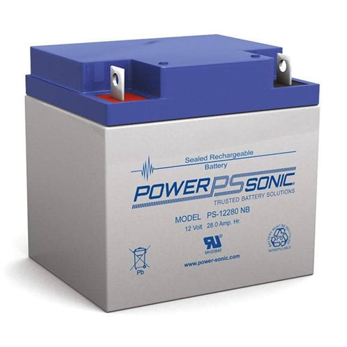 Powersonic PS-12280NB 12V 28Ah SLA Battery with Nut/Bolt