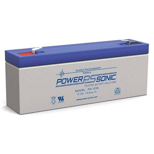 Powersonic PS-1238F1 12V 3.8Ah SLA Battery with .187" Tabs