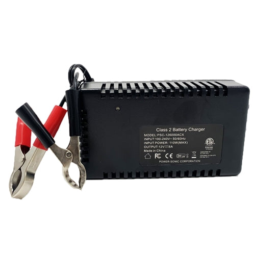 Powersonic PSC-126000ACX Dual Rate Battery Charger 12V 6000mA, for 12V Sealed Lead Acid 24H-60AH