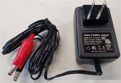 Powersonic PSC-121000ACX Dual Rate Battery Charger 12V 1 Amp, for 12V Sealed Lead Acid Battery 5A-12AH