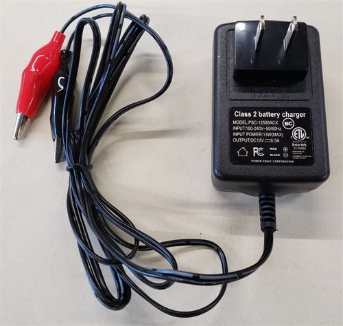Powersonic PSC-12500ACX Dual Rate Battery Charger 12V 500mA, for 12V Sealed Lead Acid Batteries 2AH-5AH