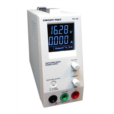 Circuit-Test PSC-520 Benchtop Switching Power Supply 1-20VDC / 0.25-5.0AMP
