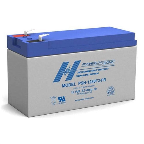 Powersonic PSH-1280F2-FR 12V 8.5Ah High Rate Discharge SLA Battery, UPS Applications