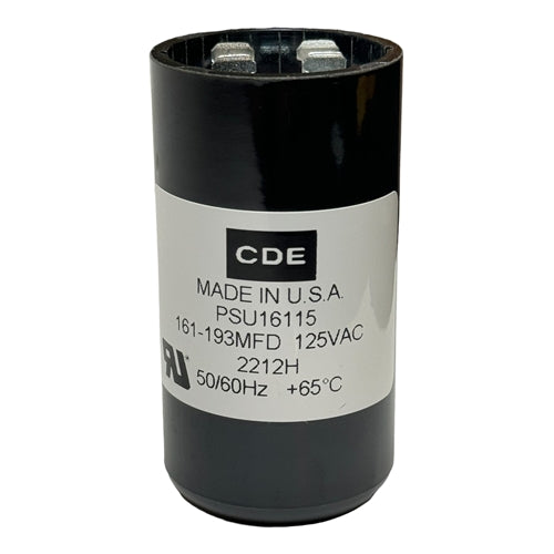 Cornell-Dubilier PSU16115 Motor Start Capacitor 161uF to 193uF, 110/125VAC ** Temporary Duty Cycle Applications Only **