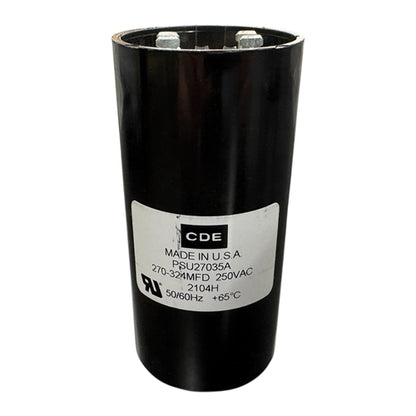Cornell-Dubilier PSU27035A Motor Start Capacitor 270uF to 324uF 250VAC ** Temporary Duty Cycle Applications Only **