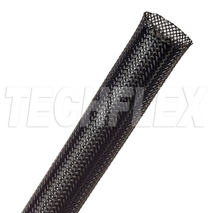 Techflex PTN0.75 Black 3/4" General Purpose Expandable Braided Sleeving, Flexo PET (76M = Full Roll)