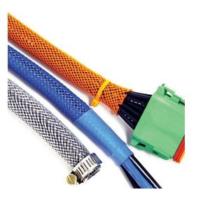 Techflex PTN0.75 Black 3/4" General Purpose Expandable Braided Sleeving, Flexo PET (76M = Full Roll)