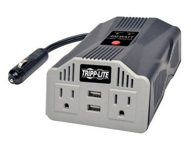 Tripplite PV400USB Ultra-Compact Car Inverter 400WATT 2 AC, 2 USB (3.1A)