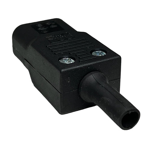 Bulgin PX0686 Straight Male Inline IEC C14 Power Connector, 10A@250VAC, Screw Terminals, UL/CSA