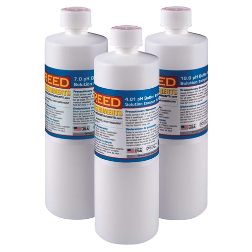 REED R1400-KIT Ph Buffer Solution Kit, 4.01, 7.00 and 10.00 Ph
