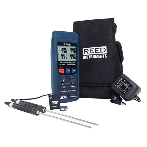 REED R2450SD-KIT5 Data Logging RTD Thermometer Kit