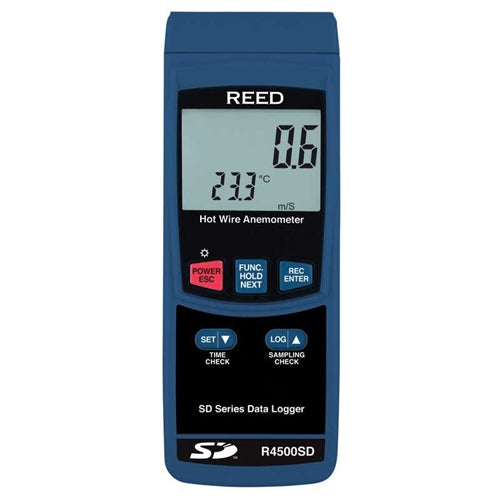 REED R4500SD Data Logging Hot Wire Thermo-Anemometer