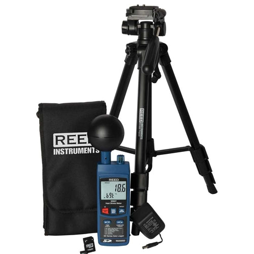 REED R6250SD-KIT2 Data Logging Heat Stress Meter with Tripod, SD Card and Power Adapter