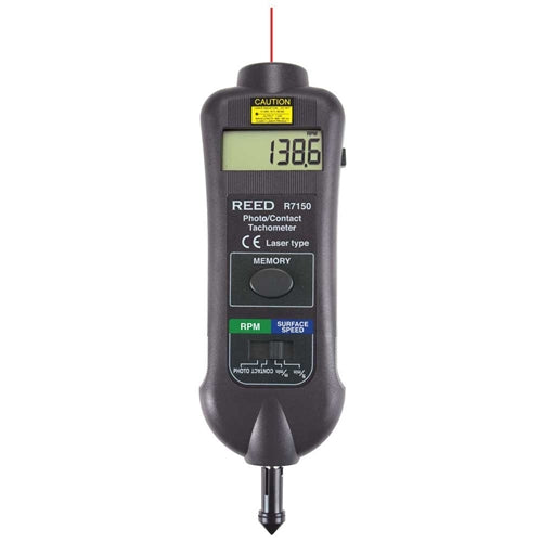REED R7150 Professional Combination Contact / Laser Photo Tachometer