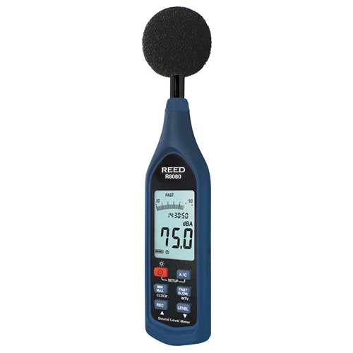 REED R8080 Data Logging Sound Level Meter with Bargraph