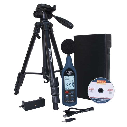 REED R8080-KIT2 Data Logging Sound Meter with Tripod Kit