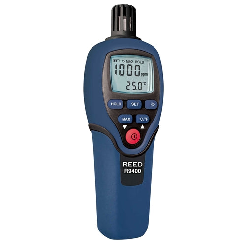 REED R9400 Carbon Monoxide Meter with Temperature