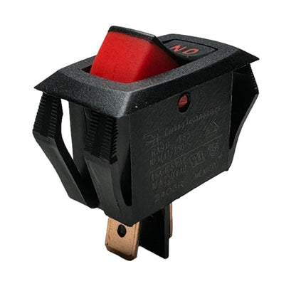 Carling RA911-VB-B-1-V-XN Rocker Switch SPST On-Off, 16A@125VAC / 10A@250VAC, On & Off Markings, QC Terminals