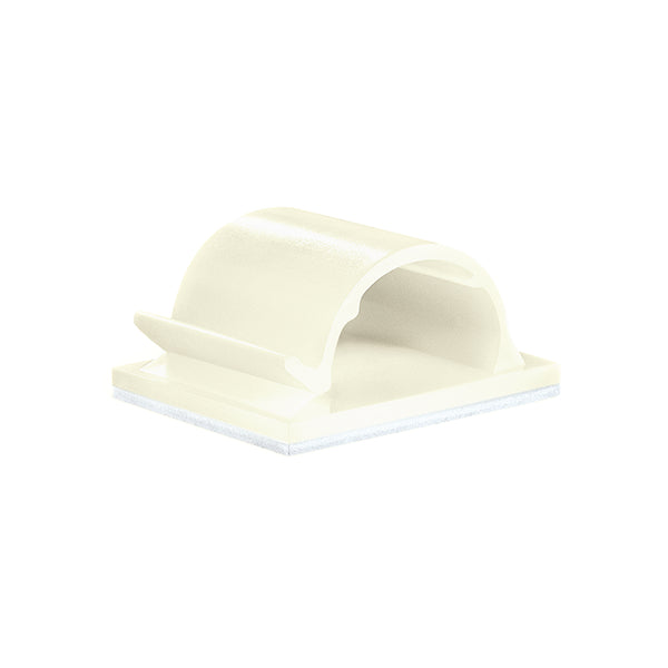 Hellermann Tyton RB14L4 RB Adhesive Cable Clamp, 0.55" Max. Bundle Dia, PA66, Natural, 200/pkg