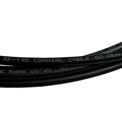 Phantom Cables RF195BNCMM-10 50 Ohm Low Loss Premium Patch Cable, BNC Male to BNC Male, RF195 Double Shield, 10-FOOT