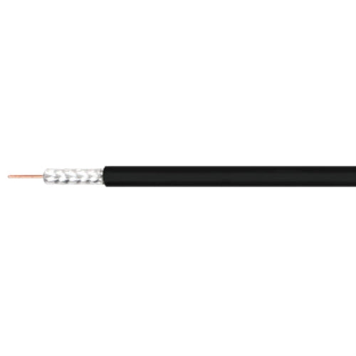 PSI Data PSI-RG6CMR-BK Black RG6 Coaxial Cable, CMR/FT4 Indoor Rated, 60% Shielded Bare Copper (305M/Box)