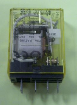 IDEC RH1B-UAC24V Relay 24VAC SPDT 5 Pin, Res: 10A@240VAC/30VDC, Gen: 7.5A@120VAC, 7A@240VAC/30VDC, CSA