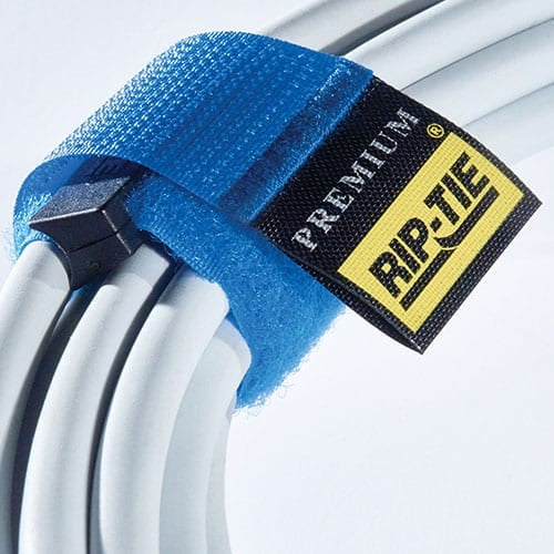 Rip-Tie RLH-065-010-BK 1" x 6.5" Rip-Lock Cablewrap 10/Pack, Black