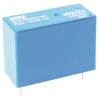 NTE R22-5D16-12 12VDC PCB Relay SPDT 12A/250VAC Continuous 16A Rating ,16A for 4 Seconds 10% Duty Cycle