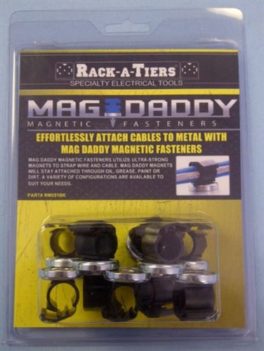 Rack-A-Tiers 1/2" Magnetic Clamp Black (10PK) RM051BK