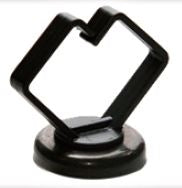 Rack-A-Tiers 3/4" Magnetic Cable Holder Black (10PK) RM075BK