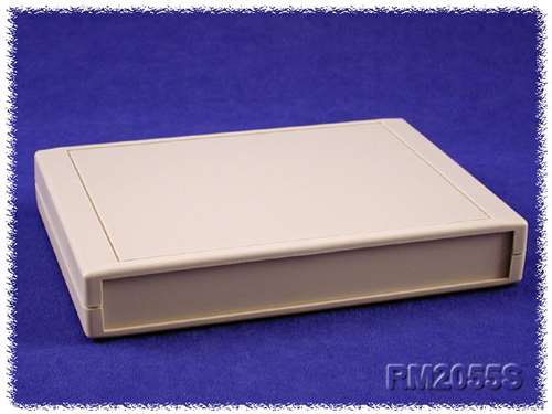 Hammond RM2055S ABS Plastic Instrument Enclosure, Light Gray (7.48" x 5.51" x 1.18")