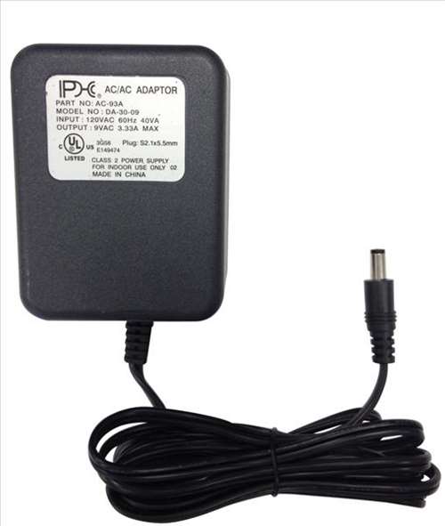 Circuit-Test RP-093AA3 Power Supply 9VAC 3.3A, Wall Mount Adapter, 2.1mm Plug (Model AC-93A)