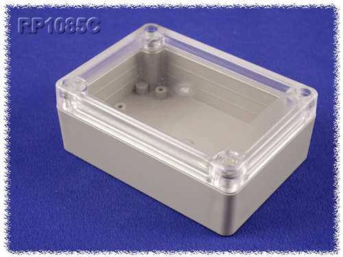 Hammond RP1095C Water-Tight ABS & Polycarbonate Enclosure, (4.13" x 2.95" x 2.17") with Clear Lid