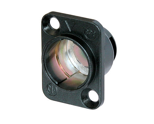 Neutrik RP8 Neutricon Chassis Connector Housing for Female and Male Inserts, Black Coated *CLEARANCE*