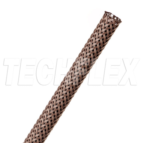 Techflex RR30.25dB Flexo 1/4" Rodent Resistant Expandable Braided Sleeving, Dark Brown, 200 Foot Roll