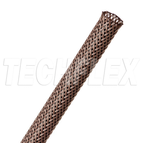 Techflex RRN0.38dB Flexo 3/8" Rodent Resistant Expandable Braided Sleeving, Dark Brown, 125 Foot Roll