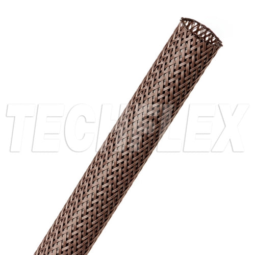 Techflex RRN0.50dB Flexo 1/2" Rodent Resistant Expandable Braided Sleeving, Dark Brown, 100 Foot Roll