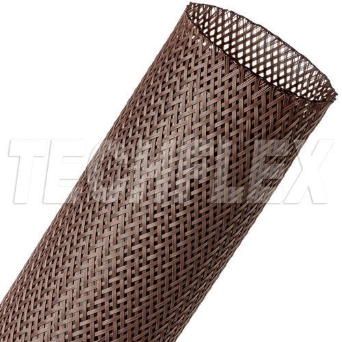 Techflex RRN1.75dB Flexo 1-3/4" Rodent Resistant Expandable Braided Sleeving, Dark Brown, 30 Foot Roll