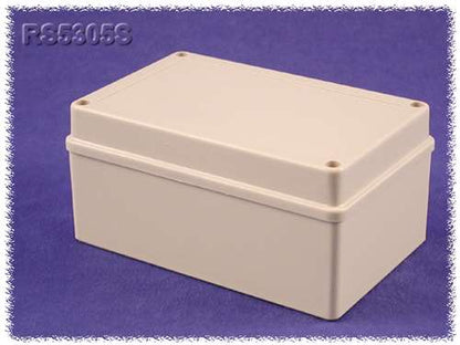 Hammond RS5805 ABS Plastic Sealed Enclosure, Light Gray (9.84" x 7.87" x 5.12") Sealed (Indoor Only)
