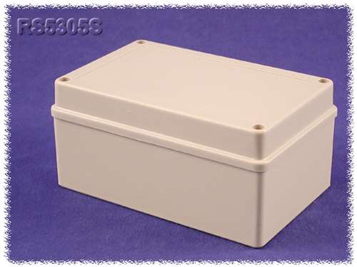 Hammond RS5805 ABS Plastic Sealed Enclosure, Light Gray (9.84" x 7.87" x 5.12") Sealed (Indoor Only)