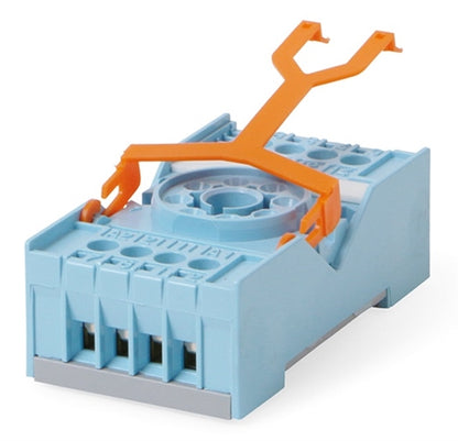 Releco S2-B Relay Base / Socket DPDT 8 Pin Octal, DIN Rail or Panel Mount, with Hold Down Clip, 10A@300V
