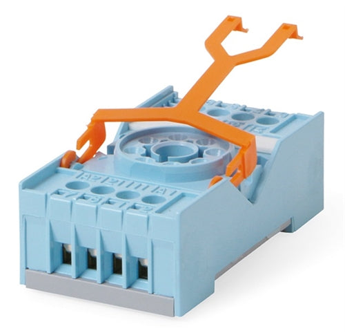 Releco S2-B Relay Base / Socket DPDT 8 Pin Octal, DIN Rail or Panel Mount, with Hold Down Clip, 10A@300V