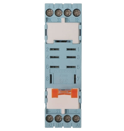 Releco S7-C Relay Base / Socket DPDT 8 Pin, DIN Rail or Panel Mount, with Hold Down Clip, 10A@250V