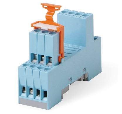 Releco S9-MUS Relay Base / Socket 4PDT 14 Pin, DIN Rail or Panel Mount, with Hold Down Clip, 6A@250V